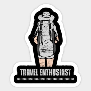 Travel enthusiast Sticker